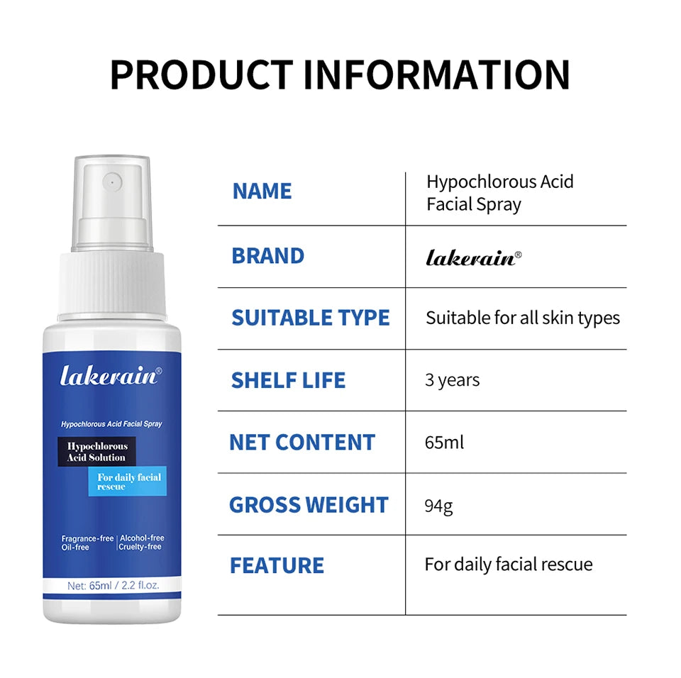 Hypochlorous Acid Facial Spray for Skin Recovery