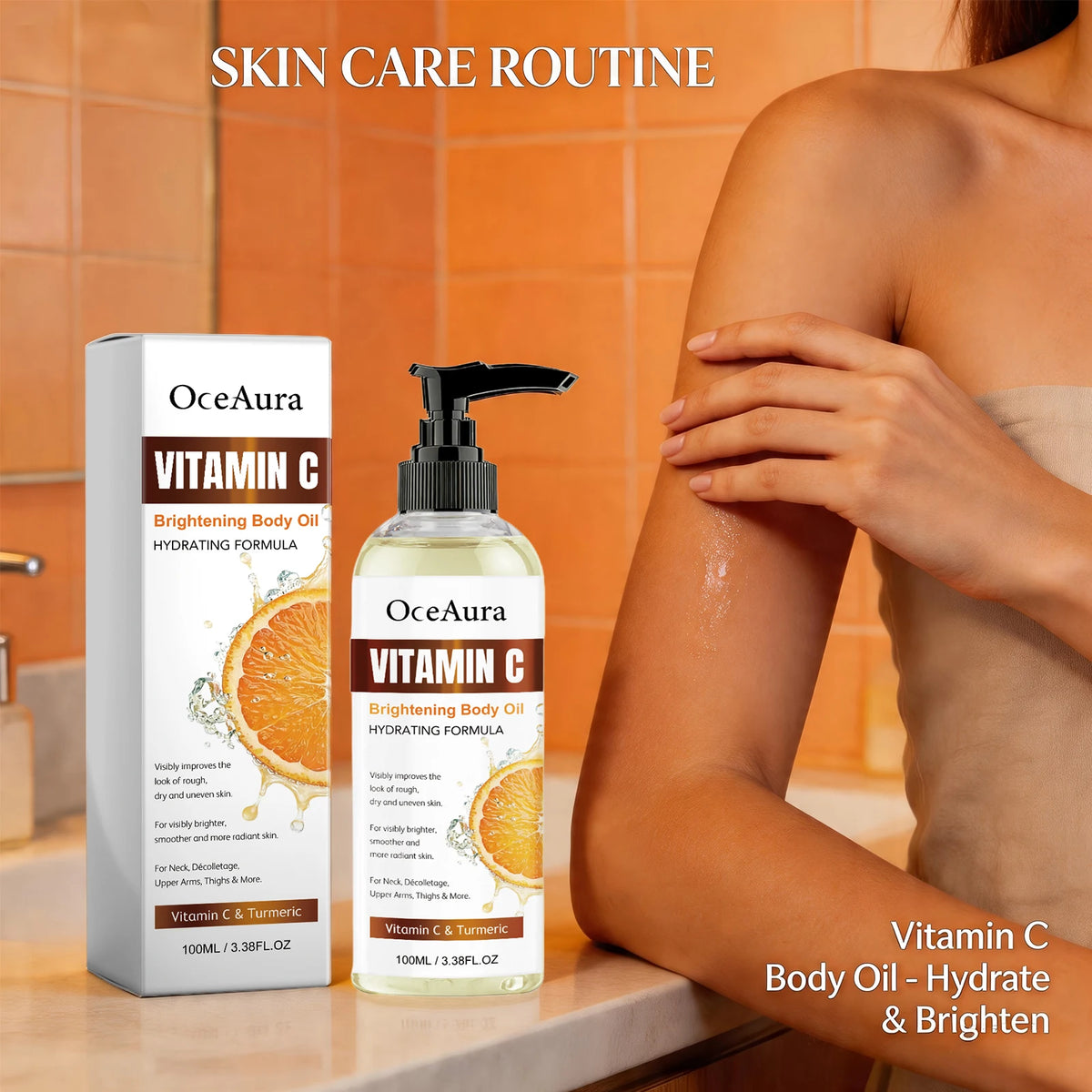 Turmeric Vitamin C Glow Body Oil for Radiant Skin
