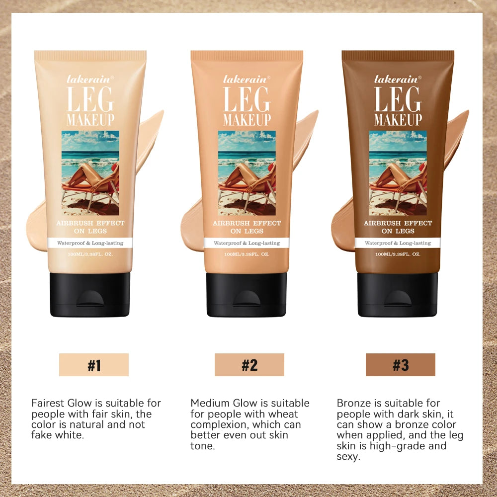 Leg Makeup Foundation Cream Waterproof Coverage