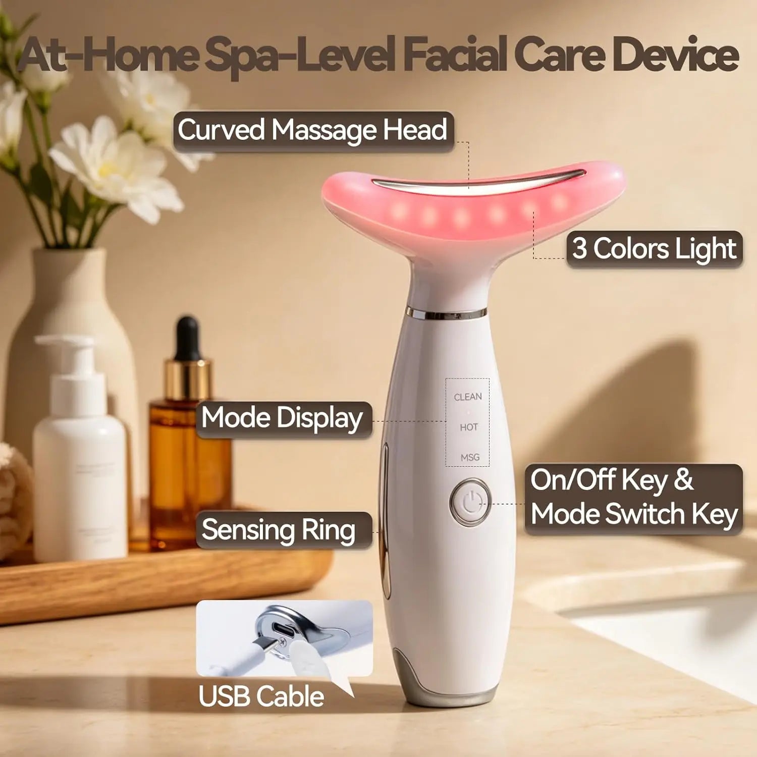 3 in 1 Facial Massager for Skin Tightening and Lifting - 6