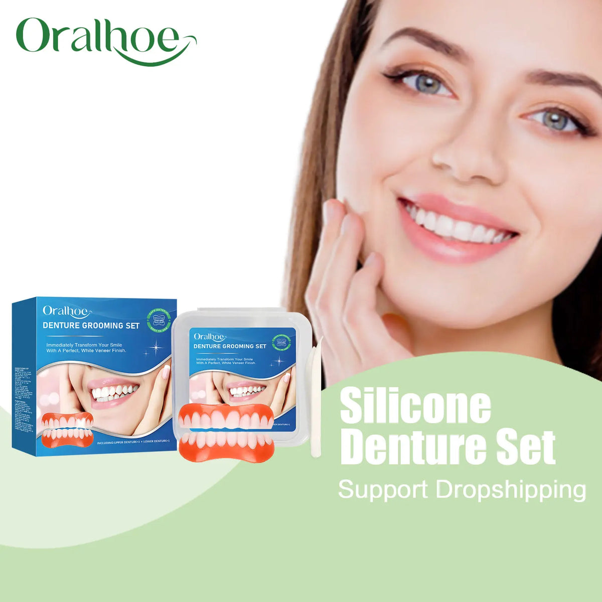 Silicone Denture Set for a Natural Perfect Smile
