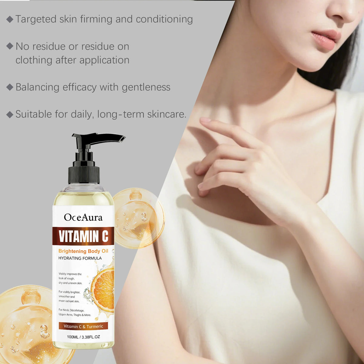 Turmeric Vitamin C Glow Body Oil for Radiant Skin