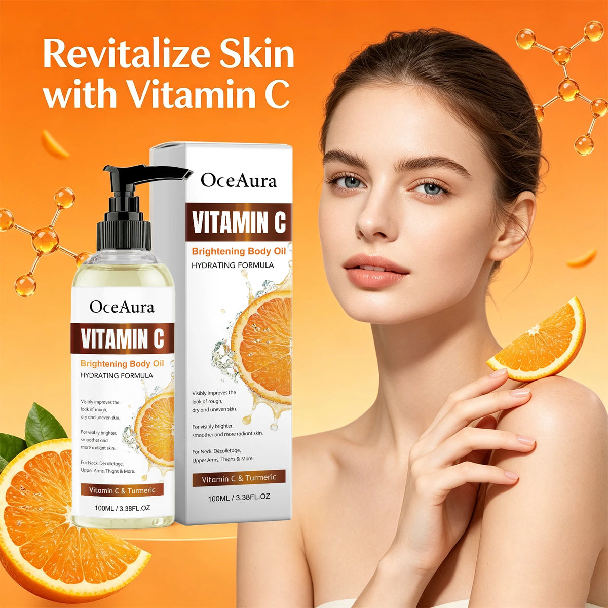 Turmeric Vitamin C Glow Body Oil for Radiant Skin