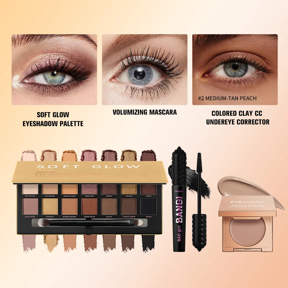 Complete Makeup Set for Flawless Eyes and Lashes
