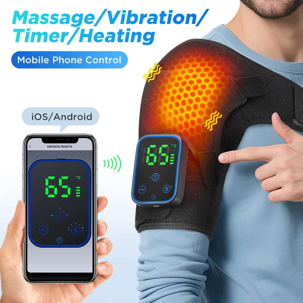 Wireless Shoulder Heating Massager with App Control