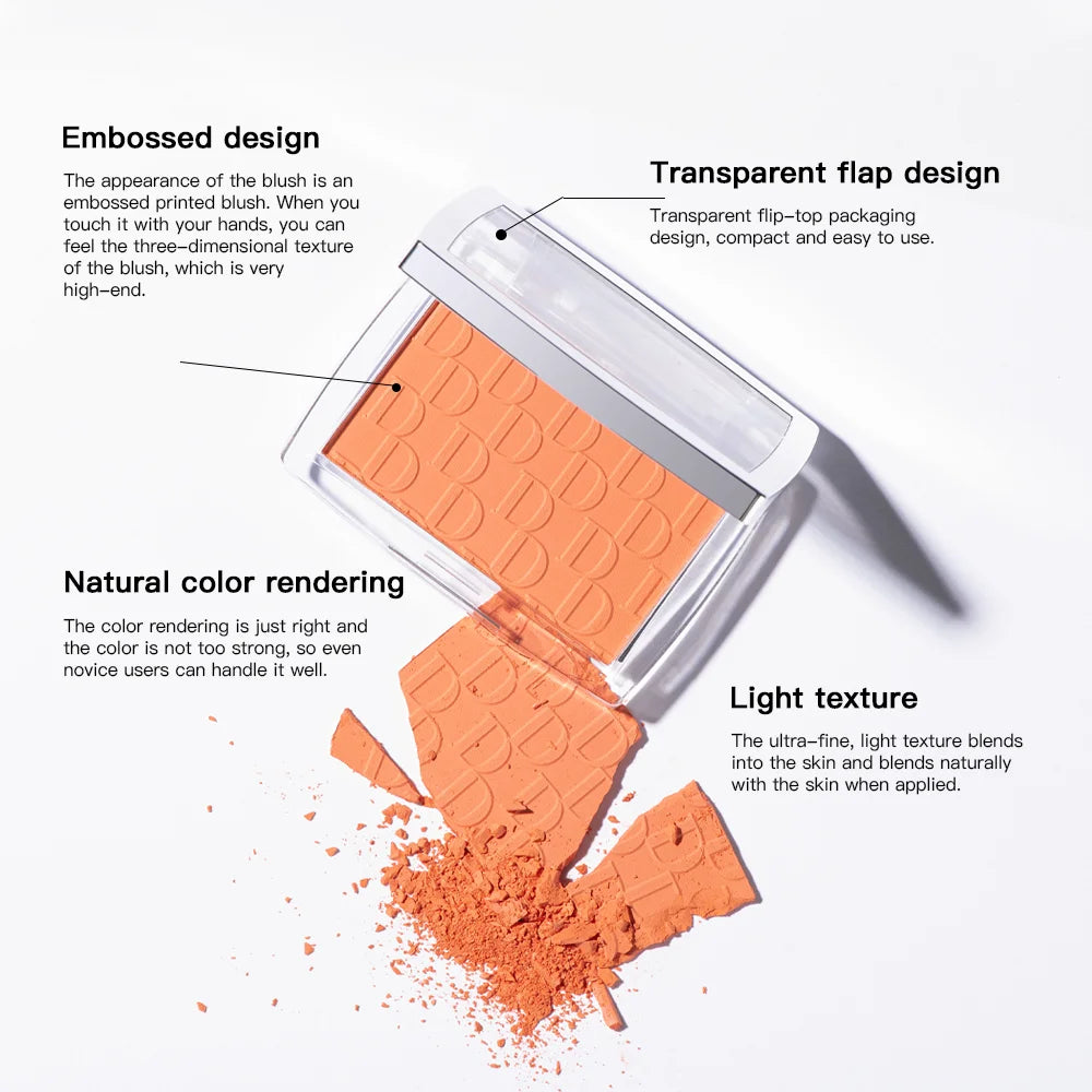 Embossed Blush Palette Natural Matte Finish