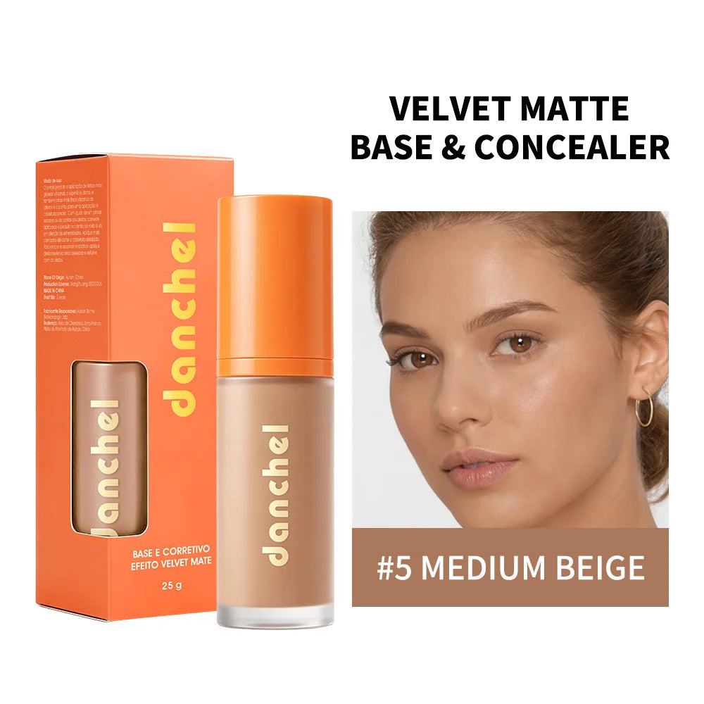 Liquid Foundation and Concealer Velvet Matte Finish - 26