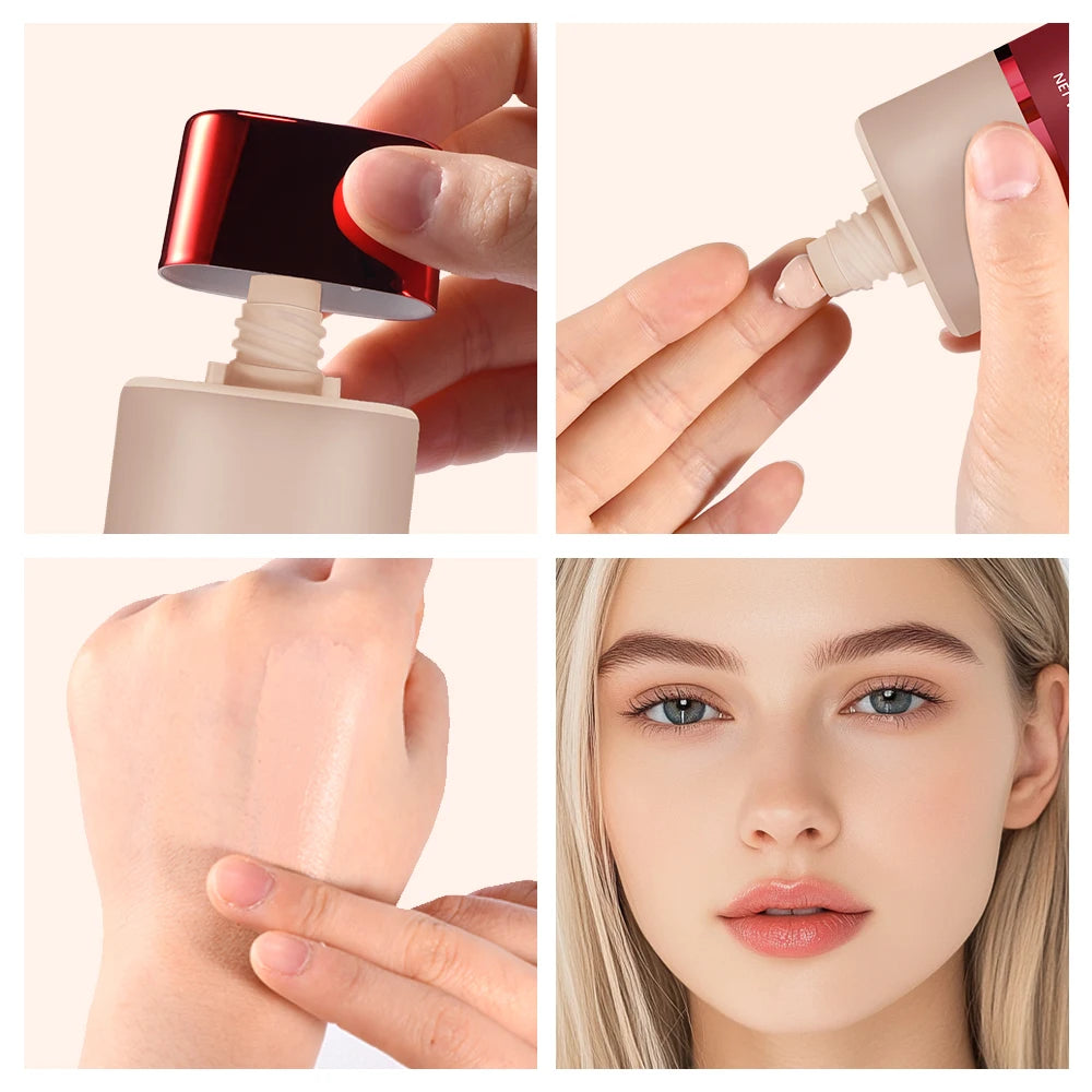 Blur Base Balm with Applicator Brush for a Natural Matte Finish - 5