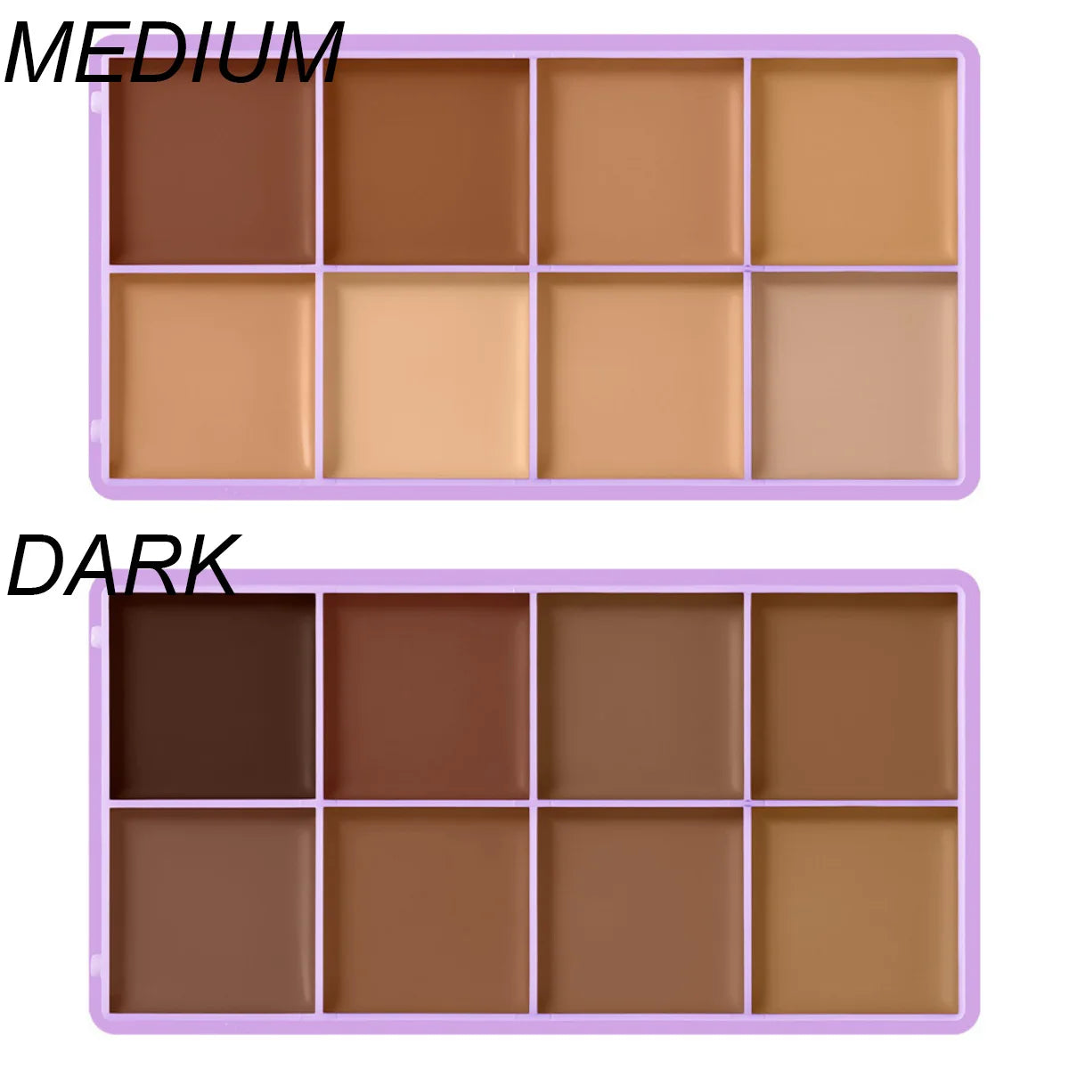 8 Shade Cream Concealer Palette for Full Coverage - 20