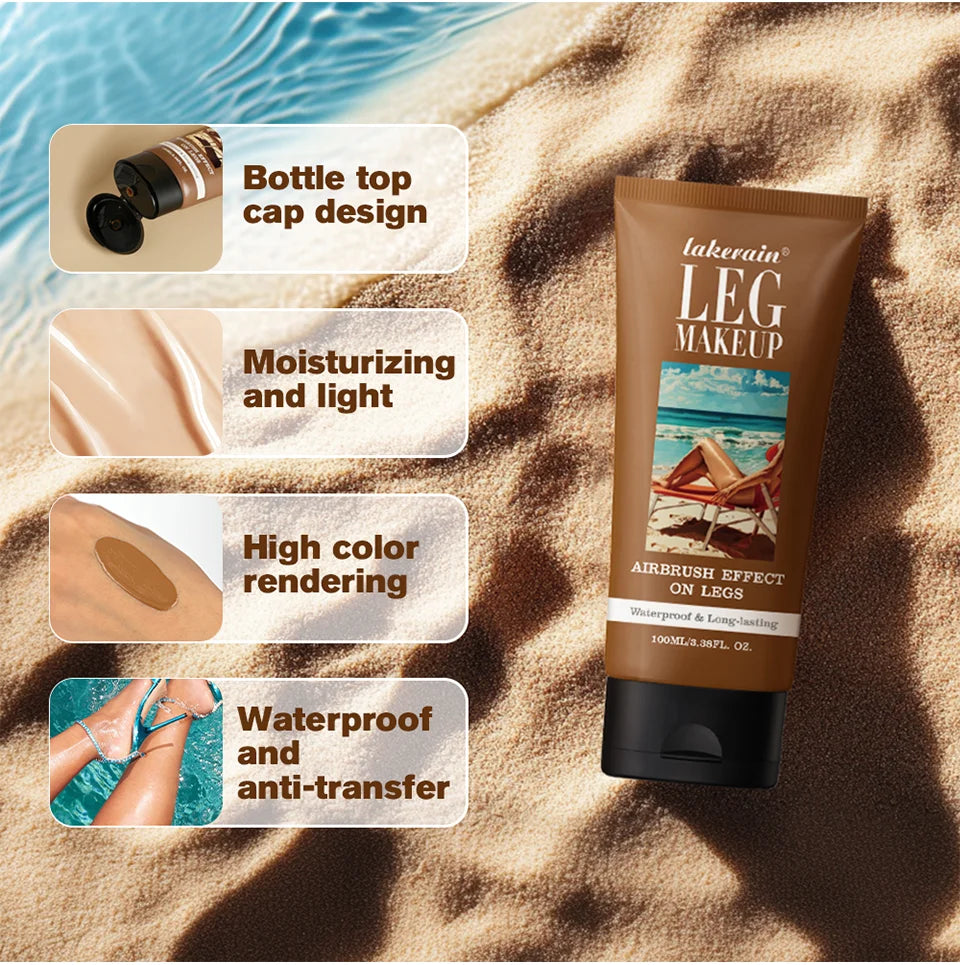Leg Makeup Foundation Cream Waterproof Coverage