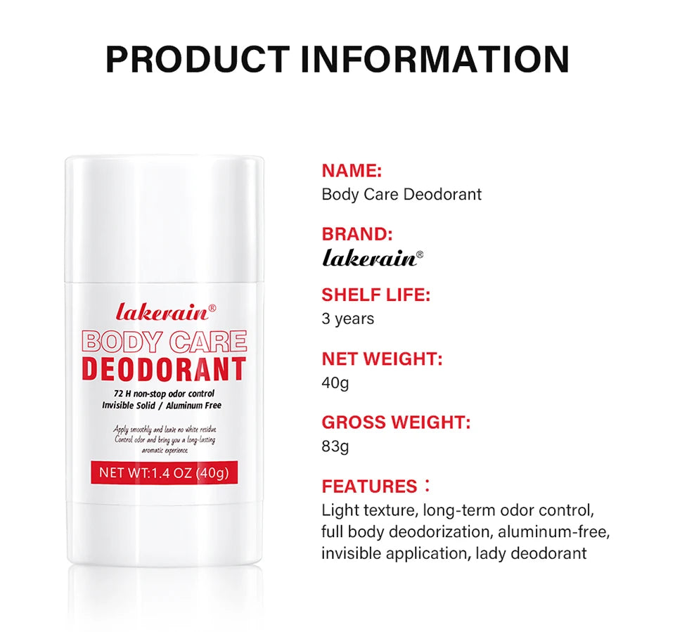 All Body Deodorant Balm Long Lasting Odor Control