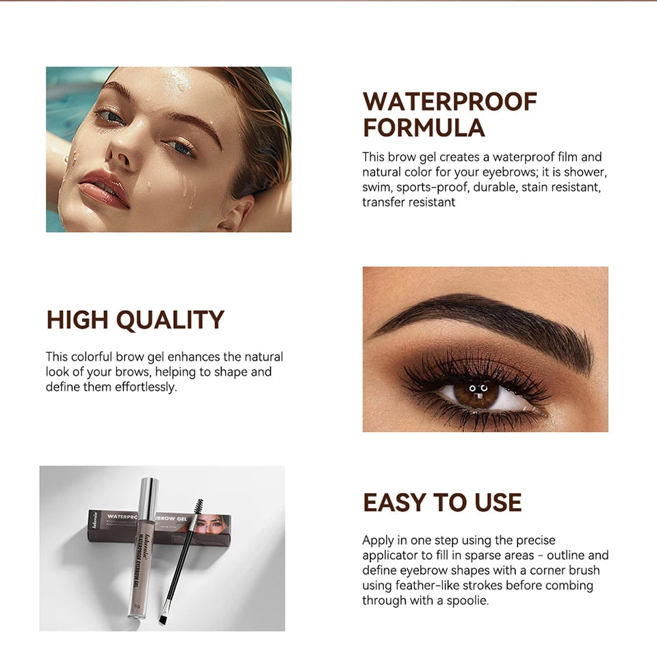 Waterproof Eyebrow Tint Gel for a Long Lasting Natural Look - 9
