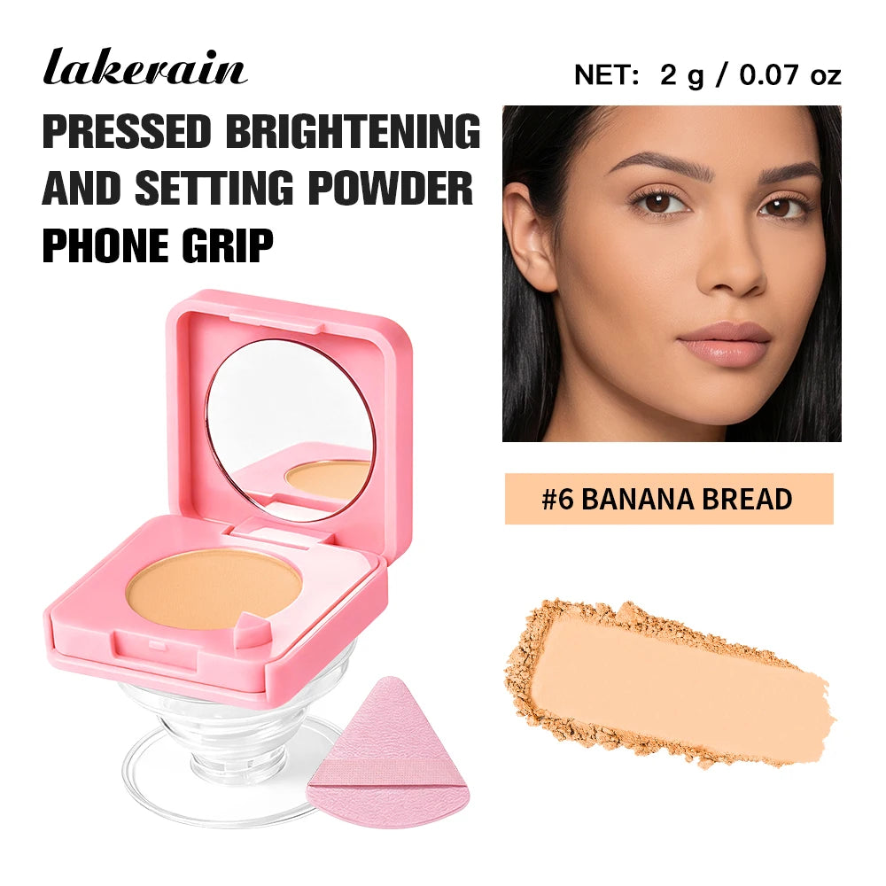 Pressed Powder Compact with Phone Grip and Mirror - 21