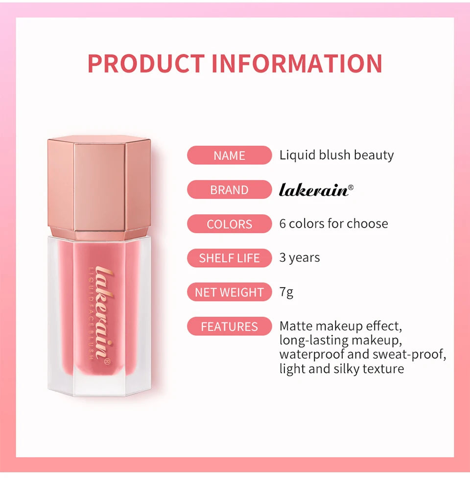 Liquid Matte Blush Long Lasting Waterproof Formula - 15