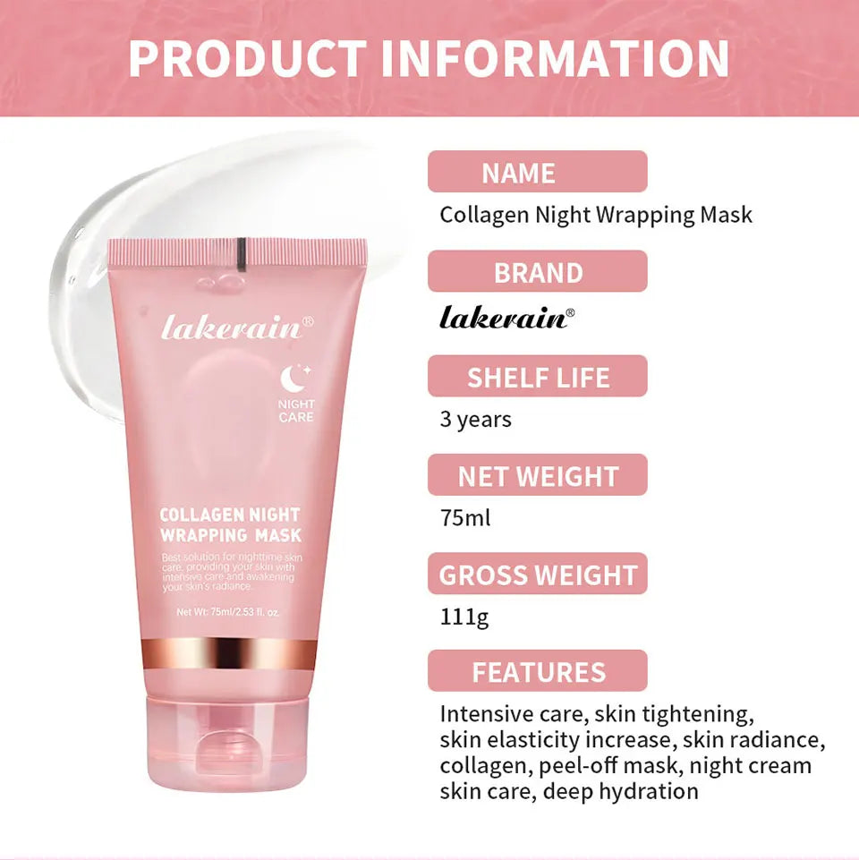 Collagen Night Wrapping Mask for Intensive Hydration and Firming - 17