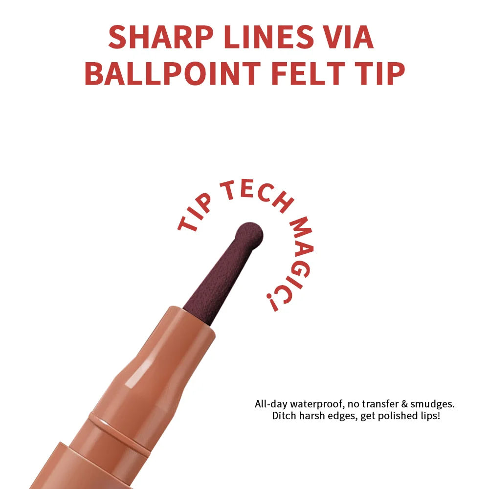 Lip Liner Pen with Precise Ballpoint Felt Tip - 6