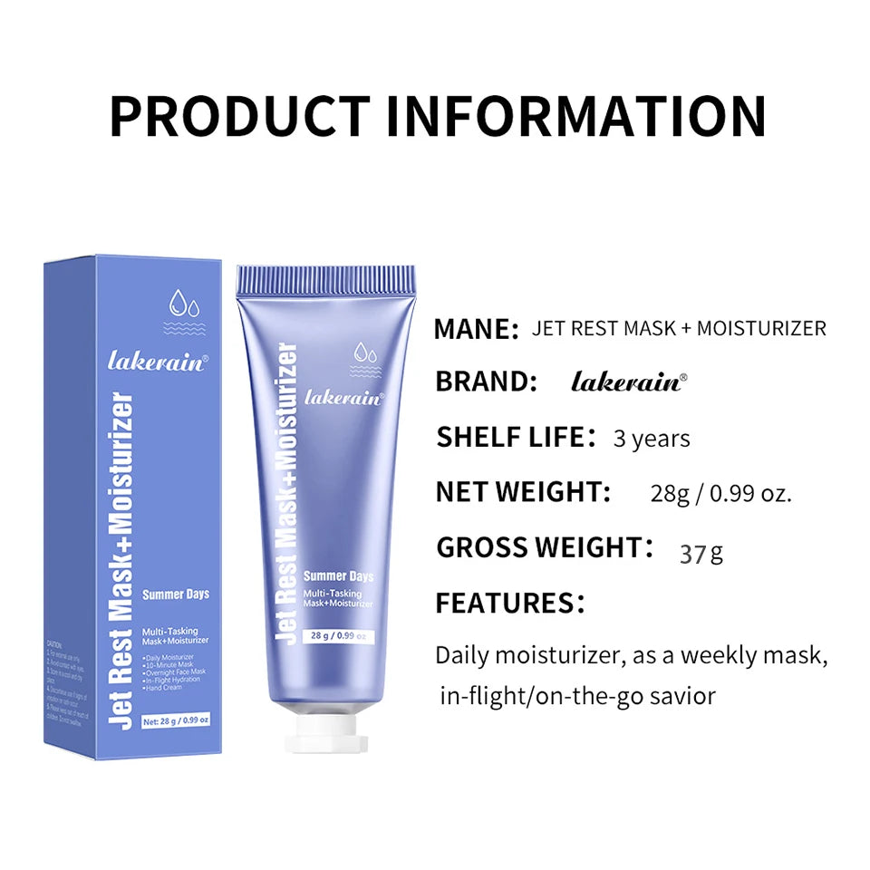 Jet Rest Mask and Moisturizer for Deep Hydration