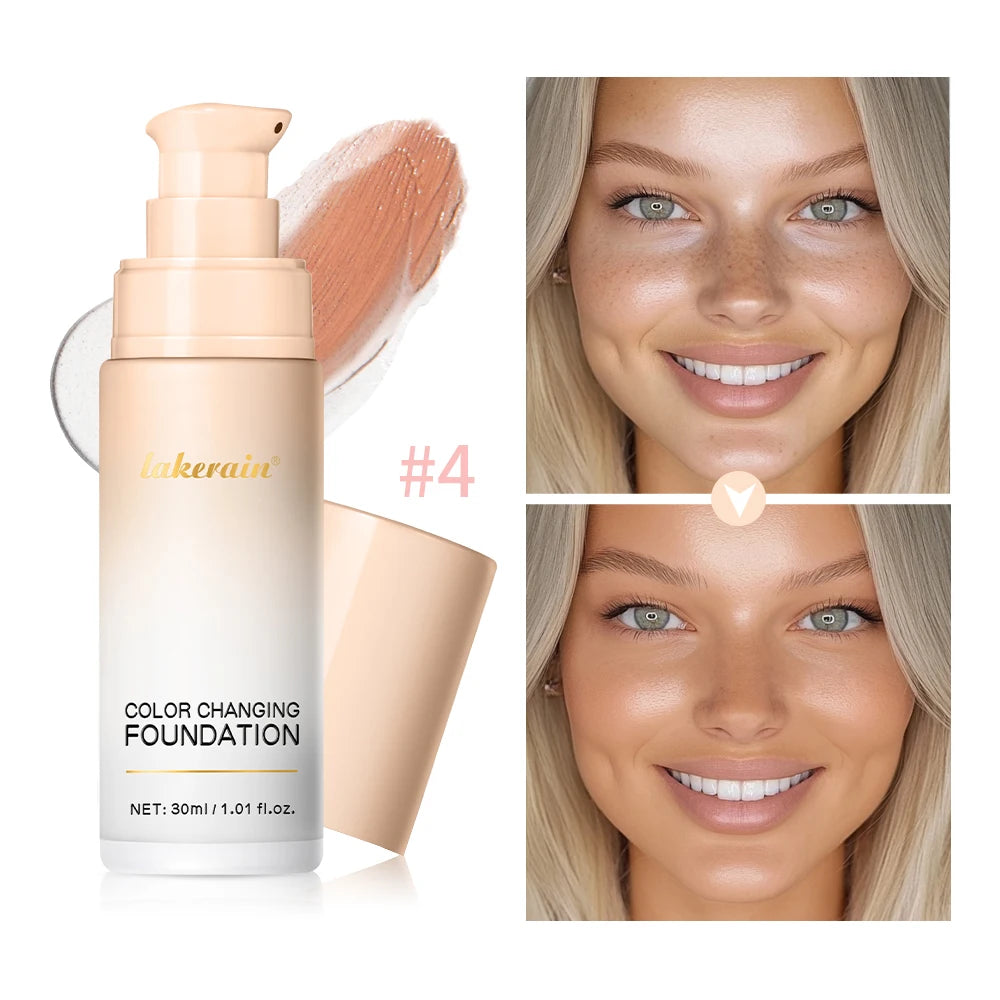 Color Changing Foundation for a Radiant Flawless Skin Finish