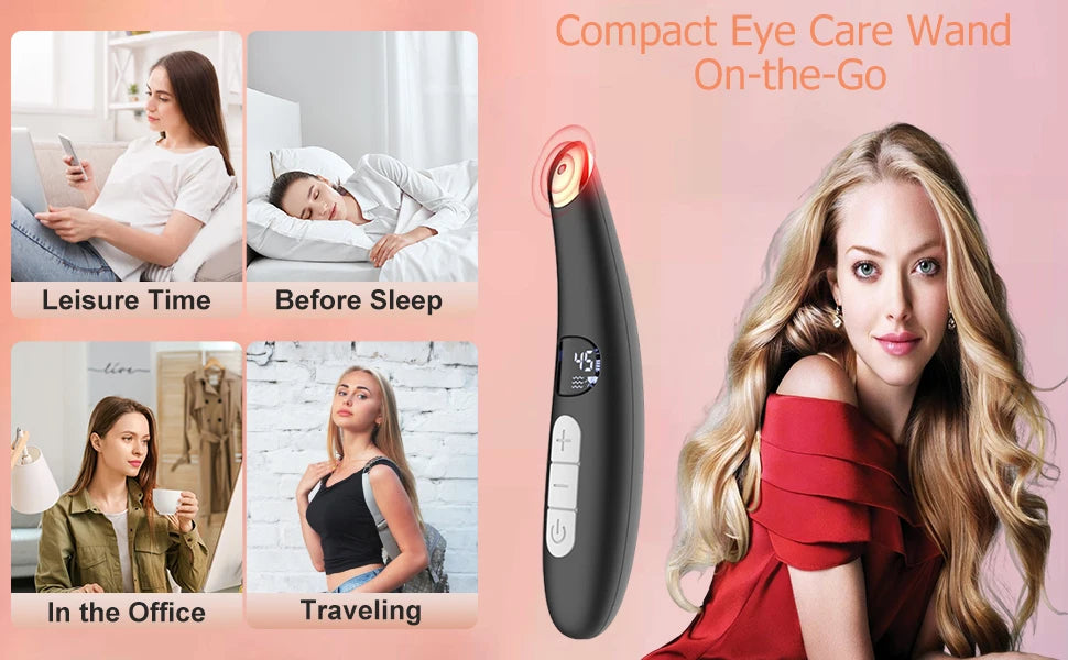 Eye Beauty Device with Heat and Vibration for Puffiness - 13