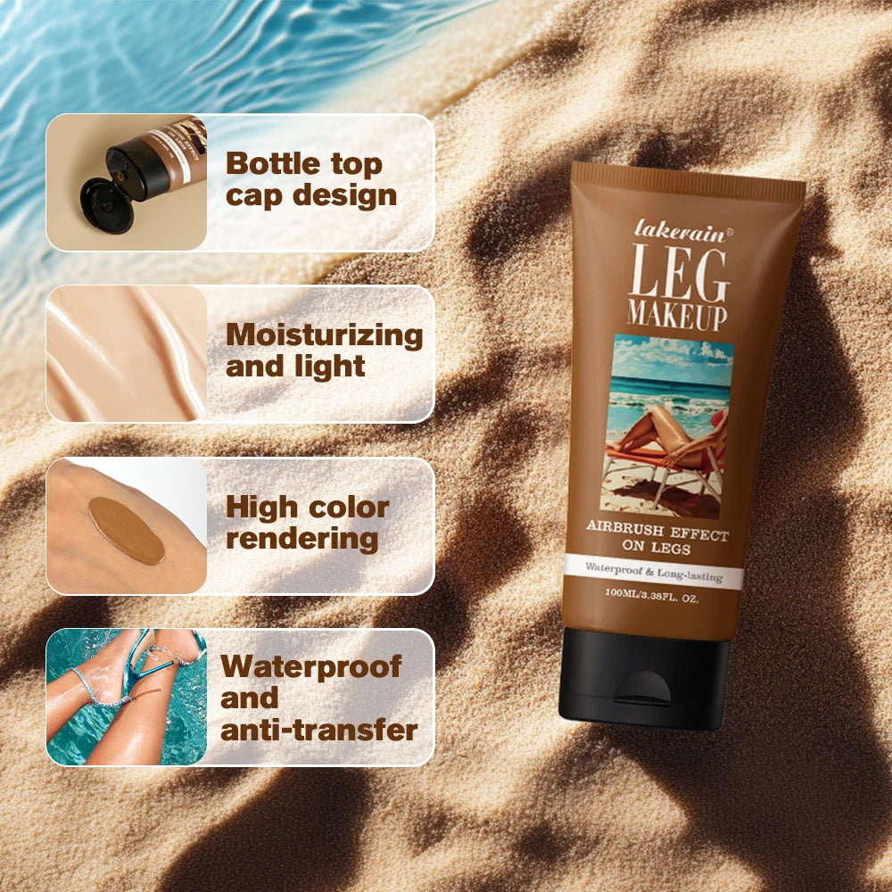 Leg Makeup Foundation Cream Waterproof Coverage - 3