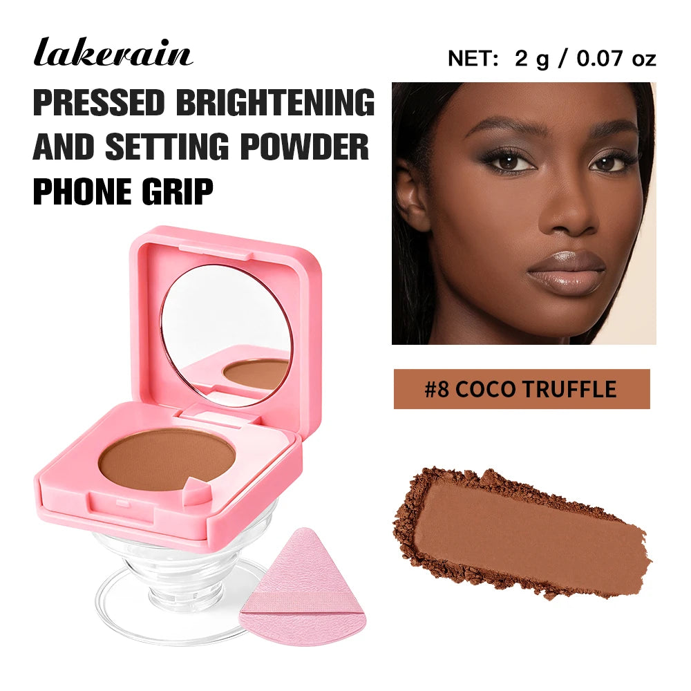 Pressed Face Powder with Mirror for Matte Shine Control - 21