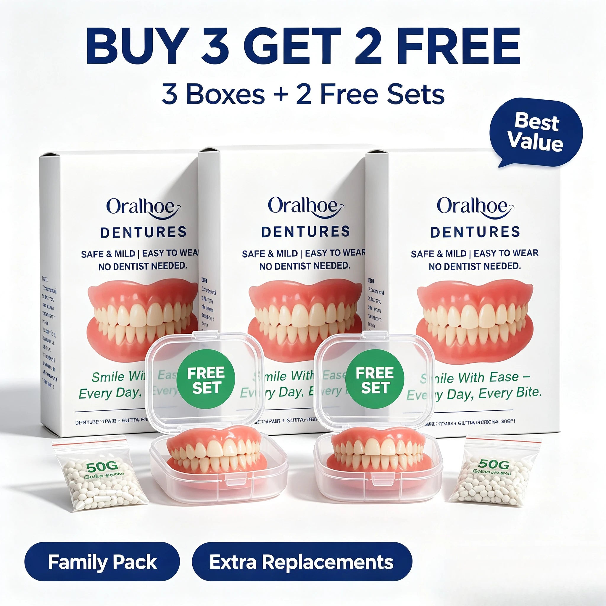 Adjustable Cosmetic Dentures for a Natural Looking Smile - 9