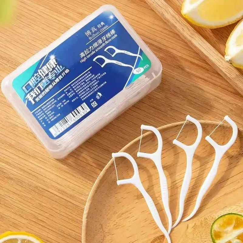 Portable Dental Floss Picks for Effective Daily Oral Cleaning - 18