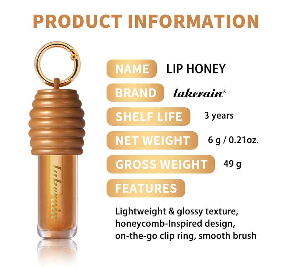 Honey Lip Gloss Set for Hydrating and Nourishing Lips