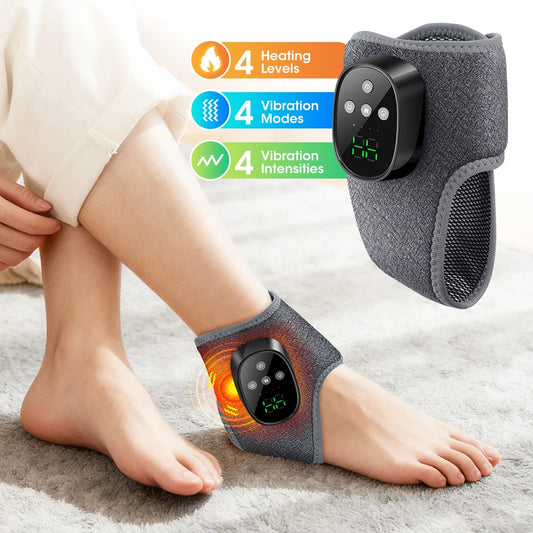 Wireless Ankle Massager with Heat and Vibration for Deep Relaxation