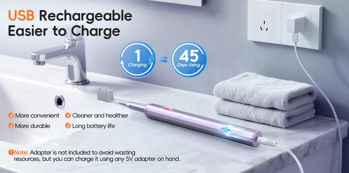 Water Flosser and Electric Toothbrush Set for Deep Oral Cleaning
