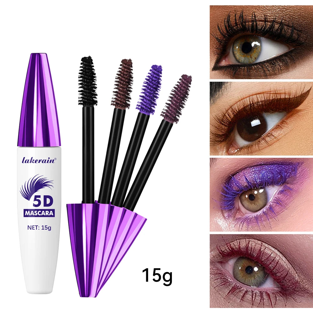 5D Mascara Waterproof Lengthening and Volumizing Eyelash Makeup