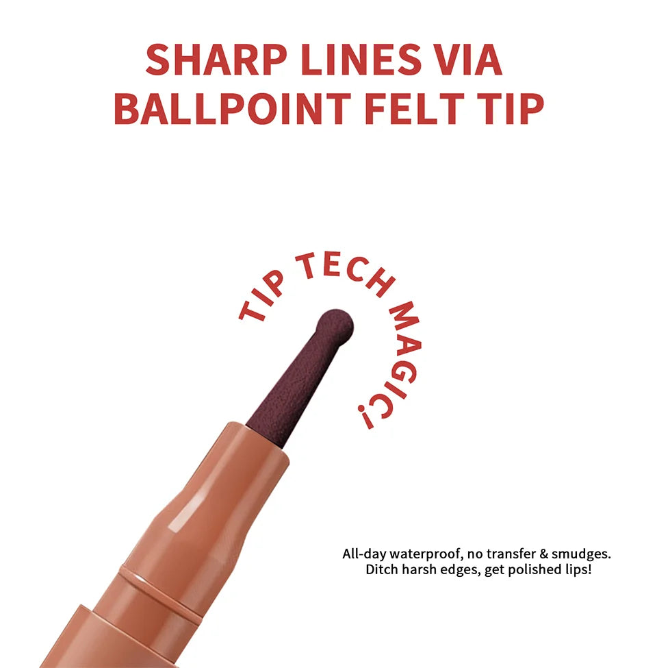 Lip Liner Pen with Precise Ballpoint Felt Tip - 15