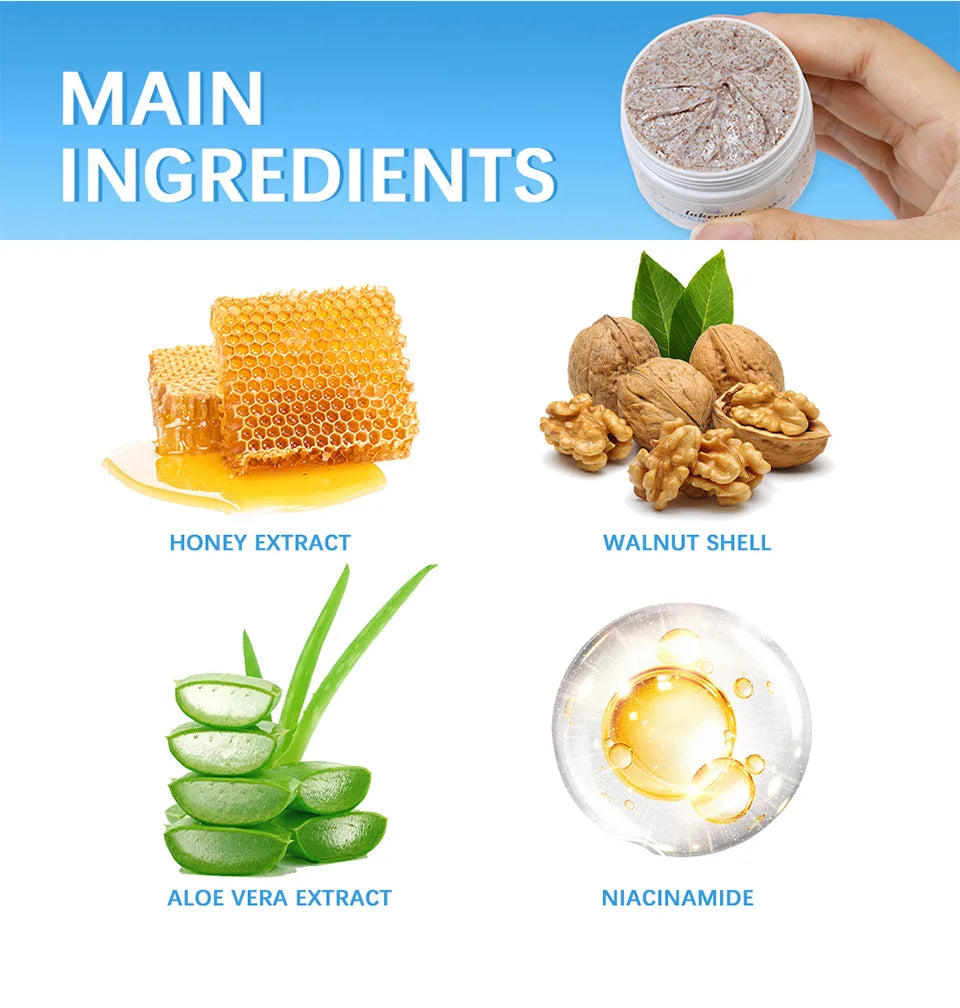 Honey Walnut Facial Scrub and Mask for Radiant Skin