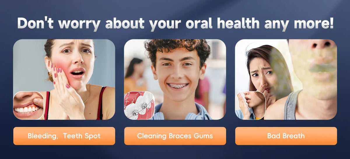 Electric Oral Irrigator and Toothbrush Combo for Deep Teeth Cleaning