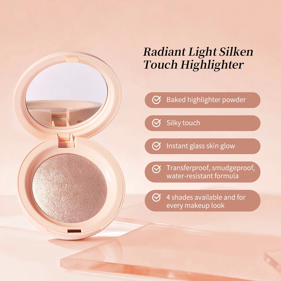 Baked Powder Highlighter for a Natural Radiant Glow - 9