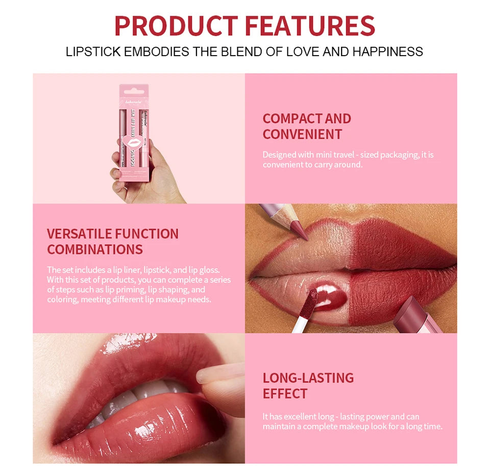 Iconic Mini Lip Kit with Long Lasting Matte Finish - 10