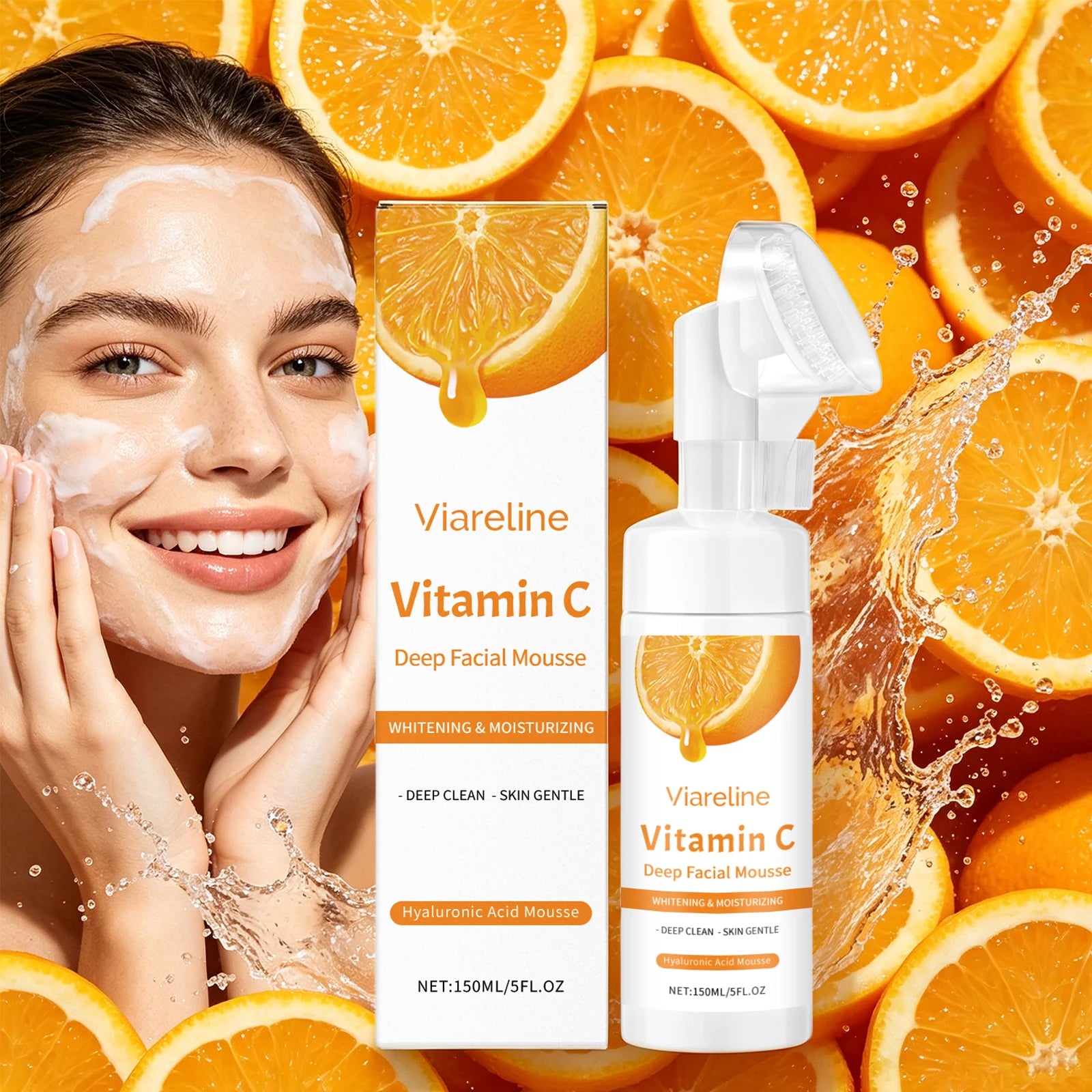 Vitamin C Facial Cleanser for Deep Pore Cleaning and Hydration - 6