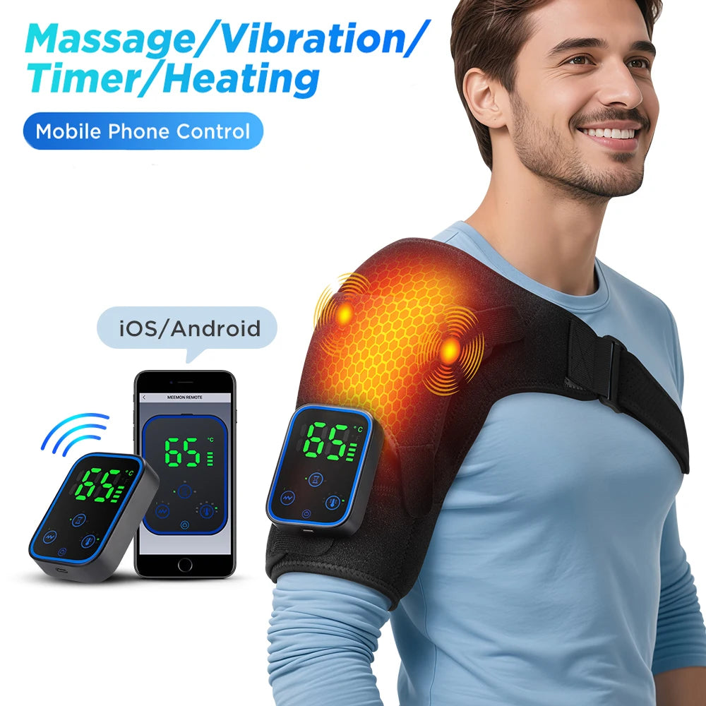 Wireless Shoulder Heating Massager with App Control - 1