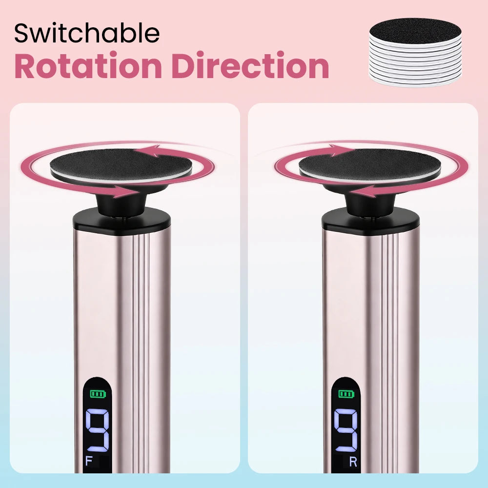 Electric Foot Callus Remover with Adjustable Speed Settings