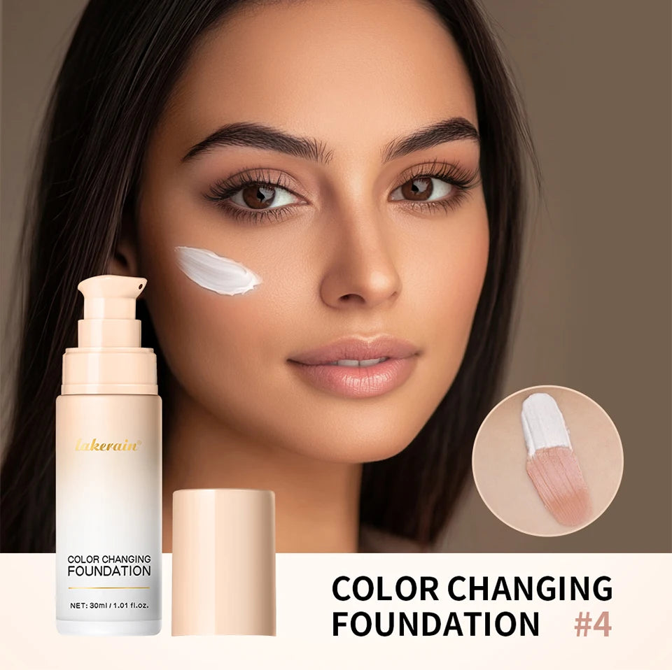 Color Changing Foundation for a Radiant Flawless Skin Finish