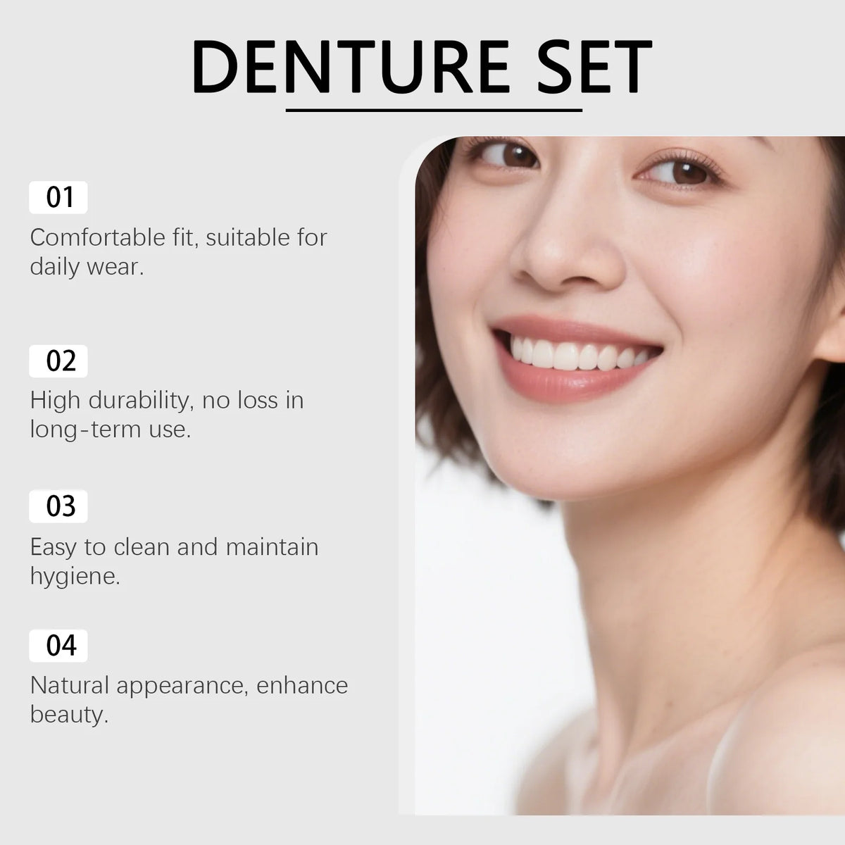 Silicone Cosmetic Dentures for a Natural Smile Enhancer