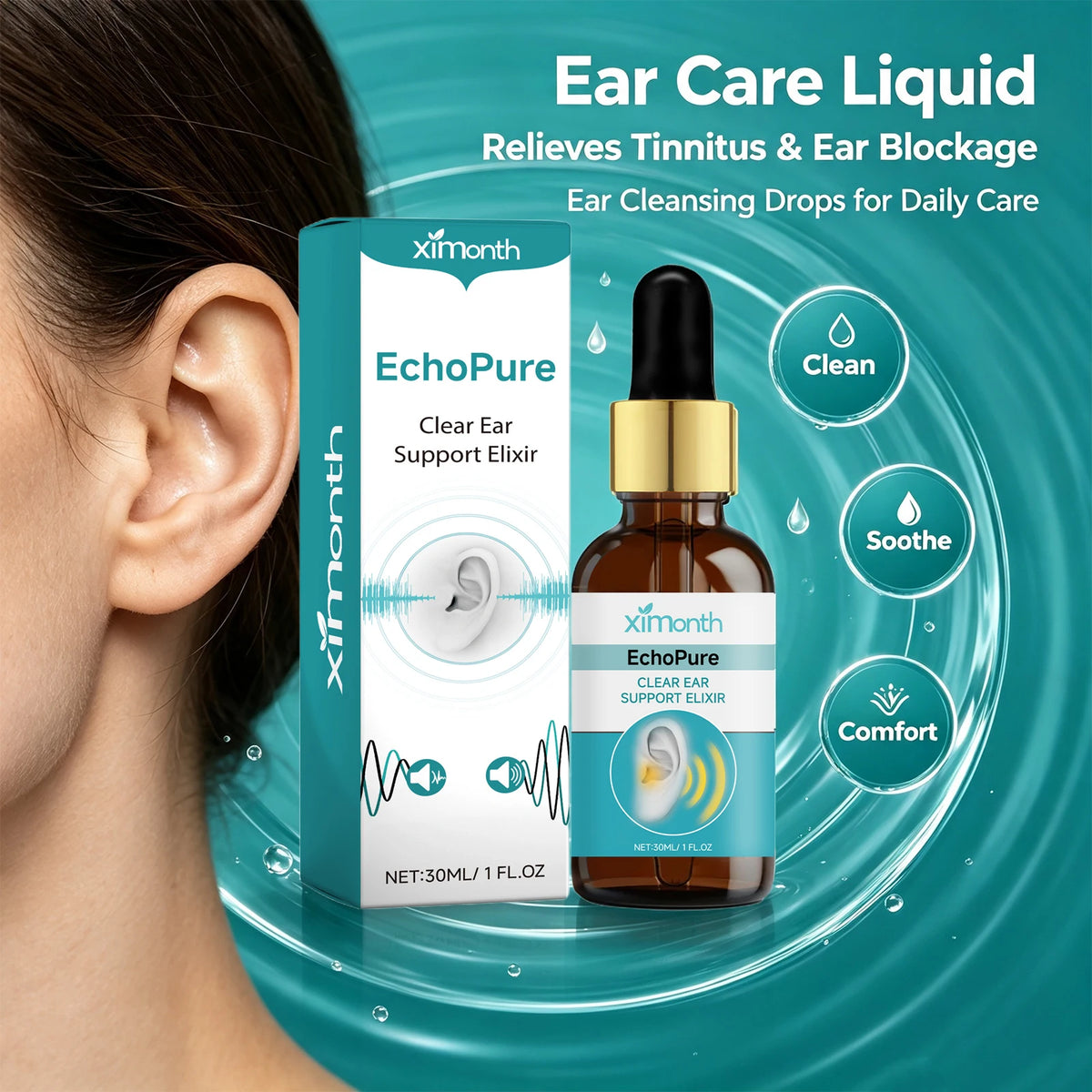 Ear Wax Removal Drops for Tinnitus Relief and Ear Cleaning