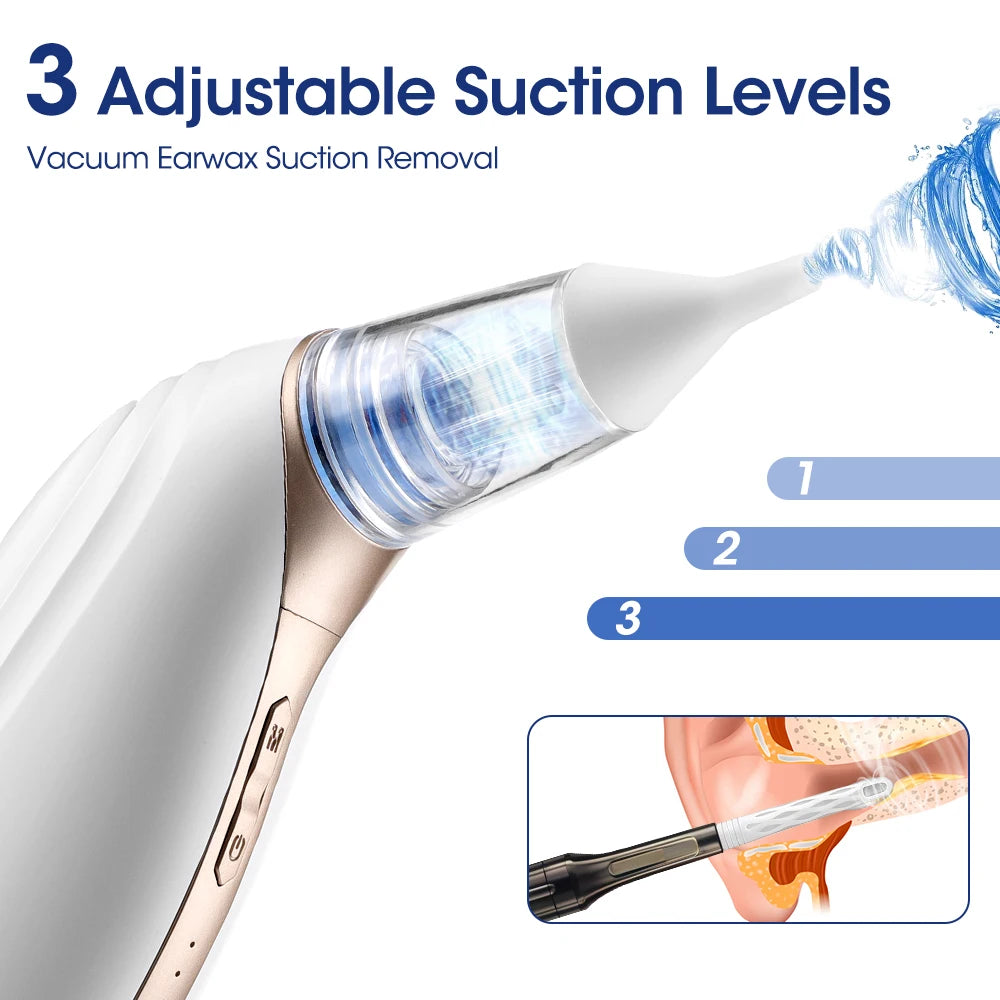 Electric Earwax Removal Vacuum with Adjustable Suction