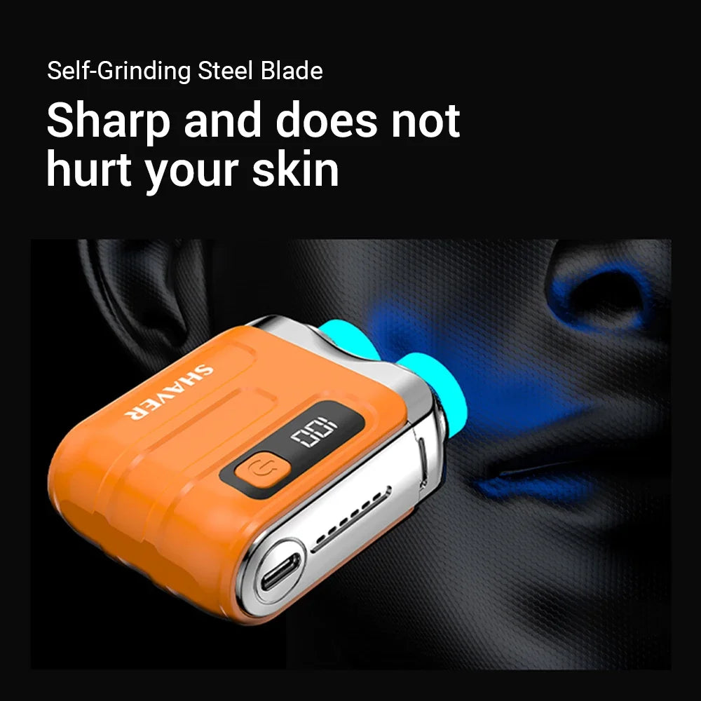Portable Electric Shaver with Digital Display