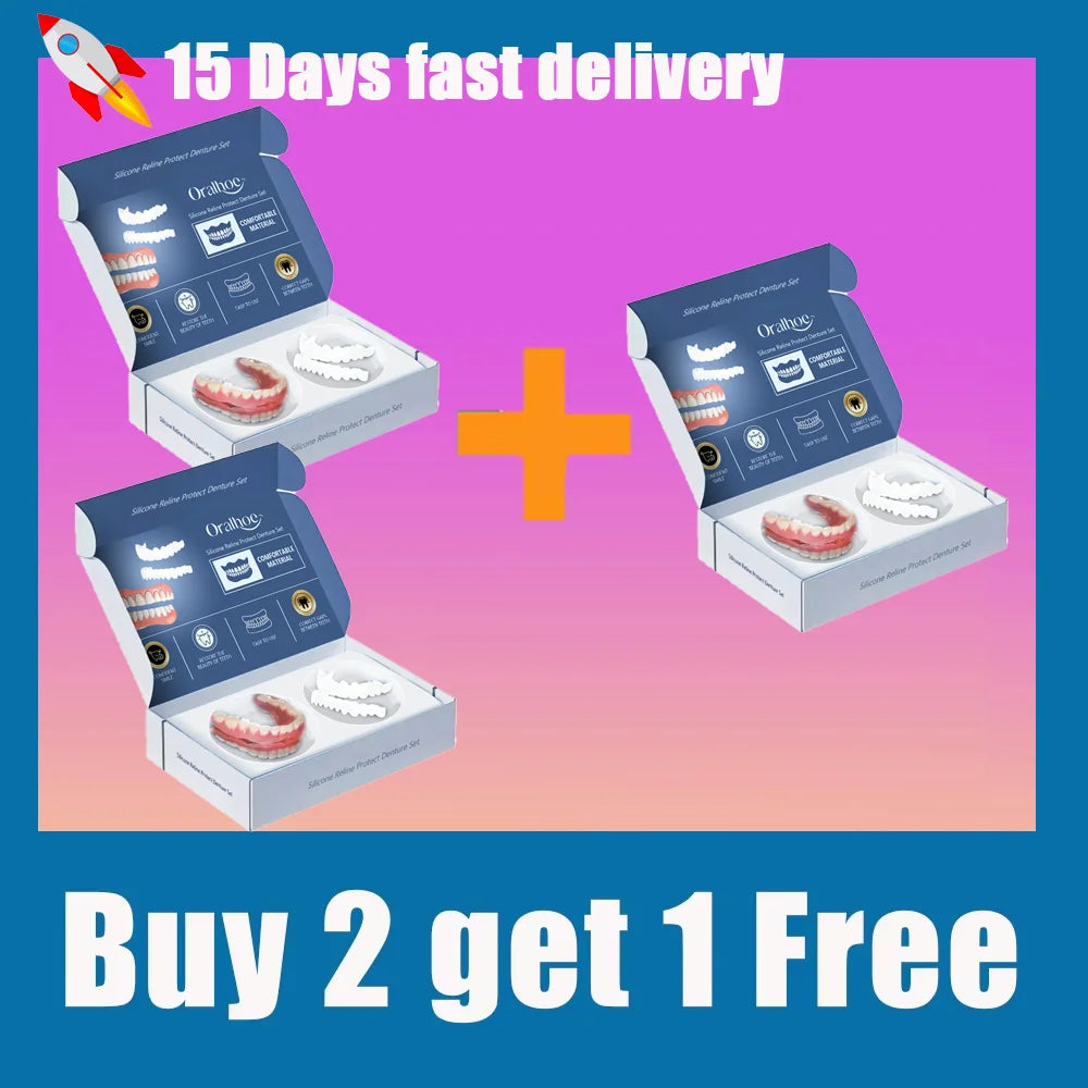 Adjustable False Teeth Kit for a Natural Smile
