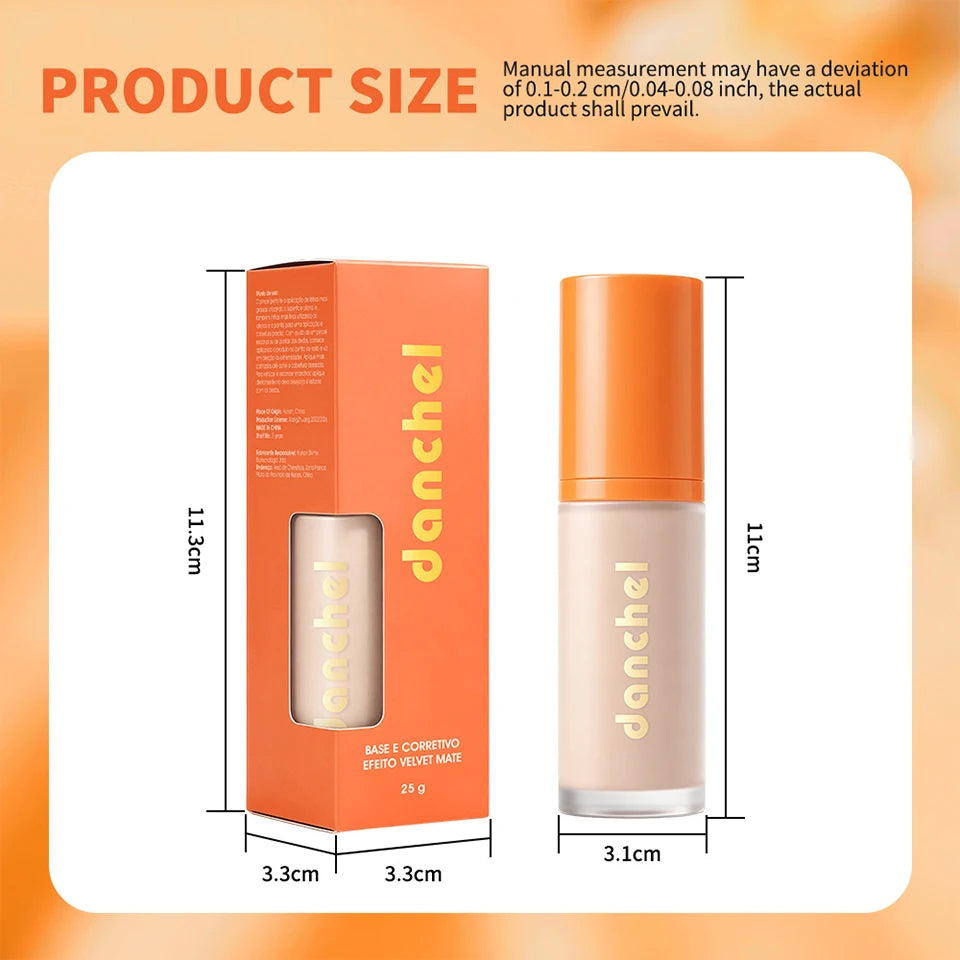 Liquid Foundation and Concealer for a Flawless Velvet Matte Finish