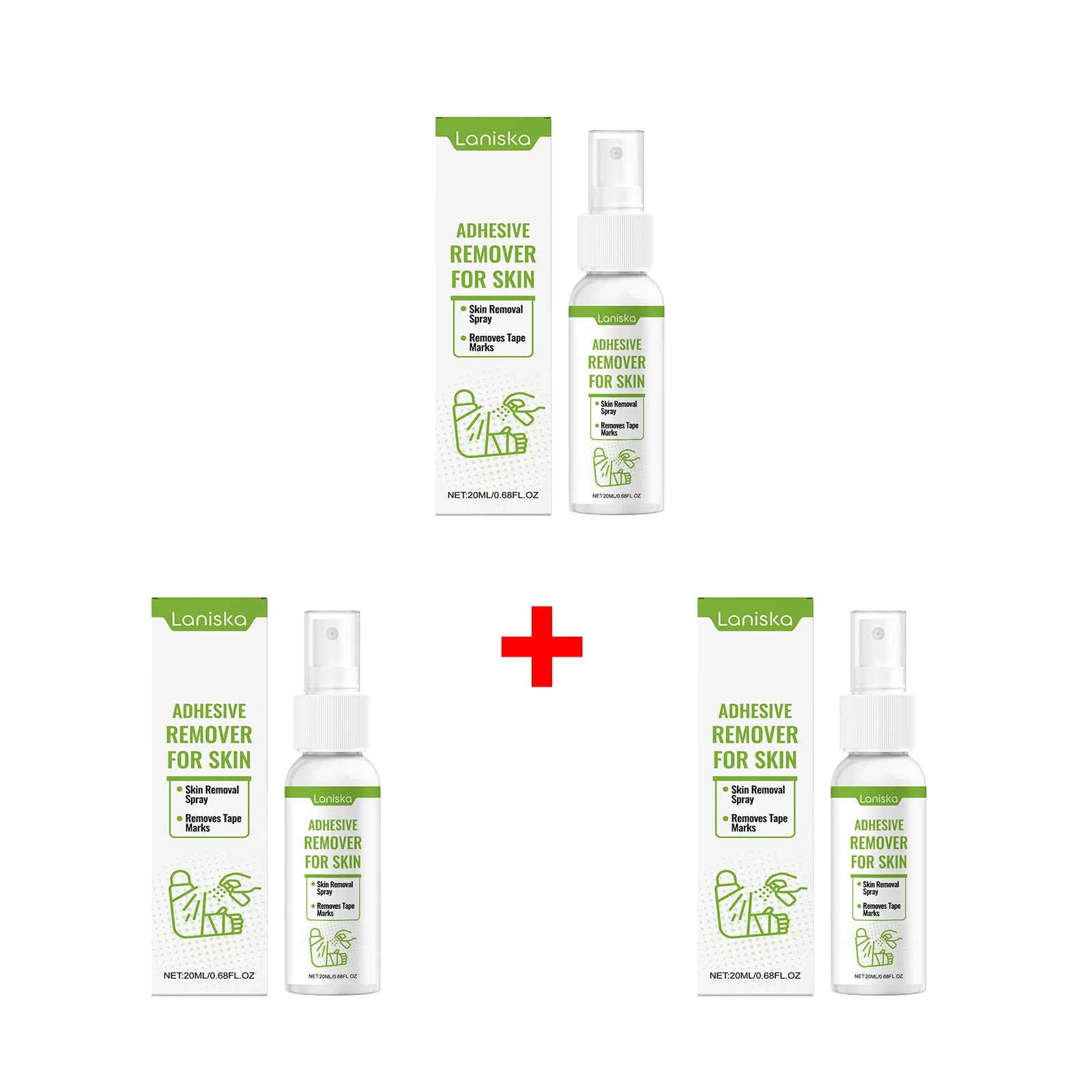 Adhesive Remover Spray for Skin Gentle Tape and Bandage Removal - 20
