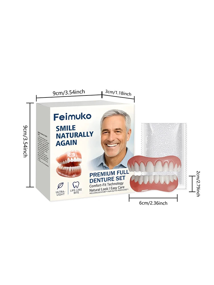 Full Set Natural Dentures for a Confident Smile - 17