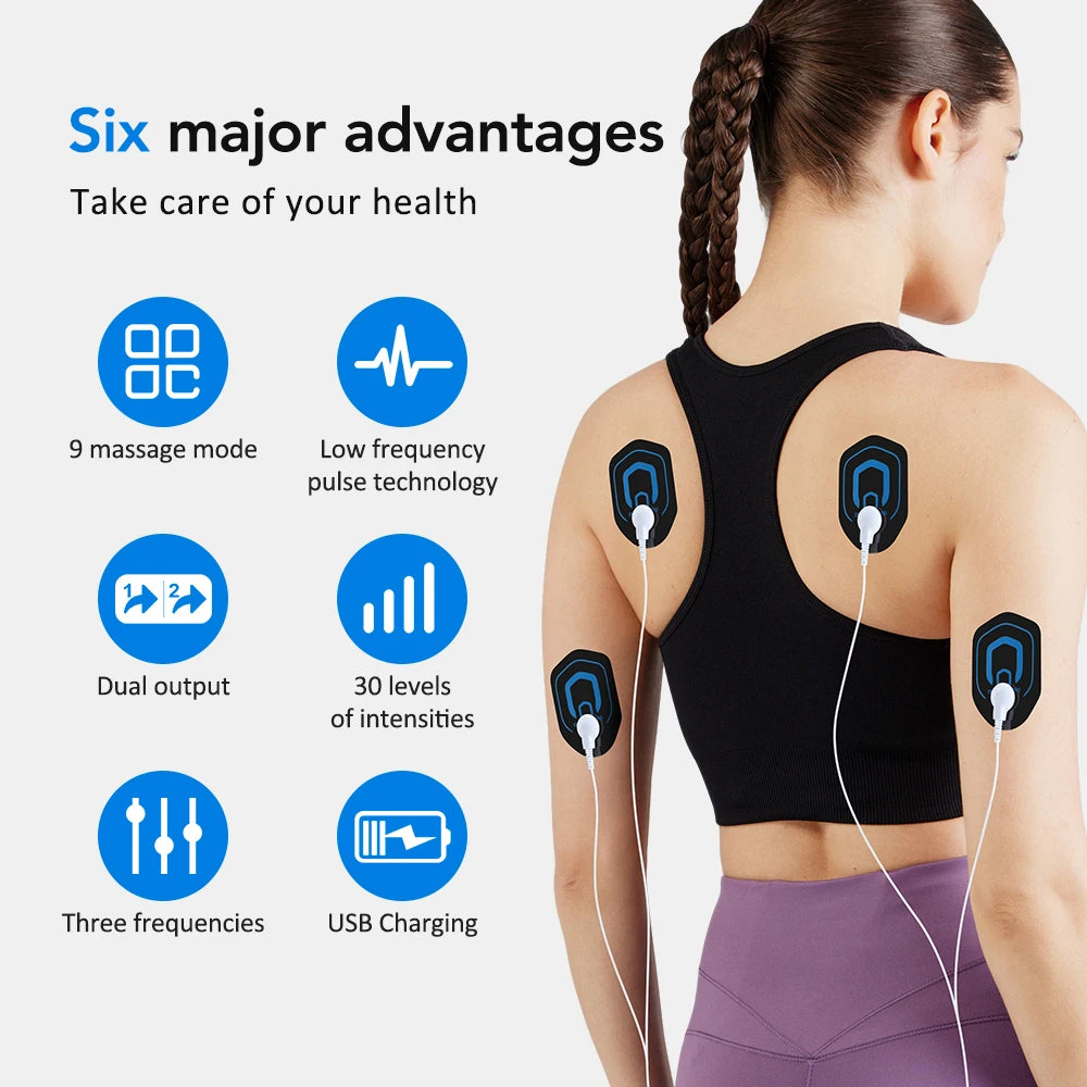 Portable Electric Muscle Massager with Adjustable Intensity - 8
