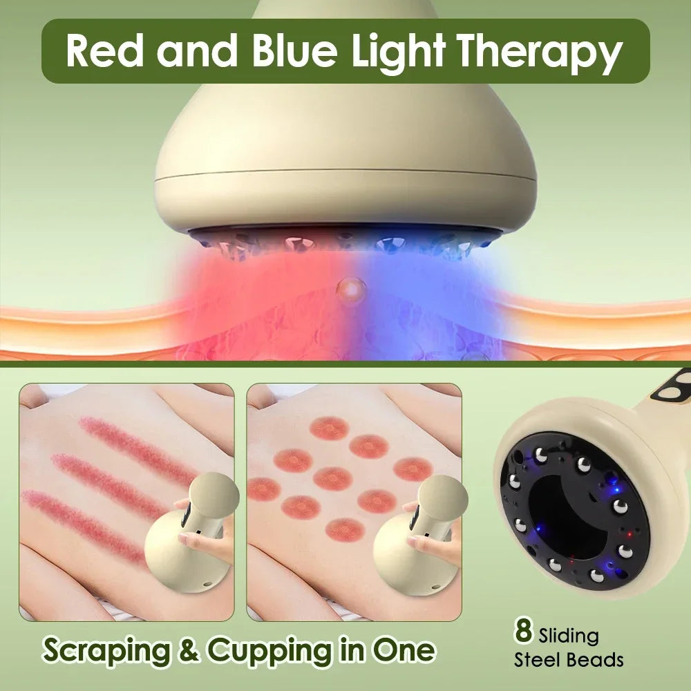 Electric Cupping and Gua Sha Massager with Heating